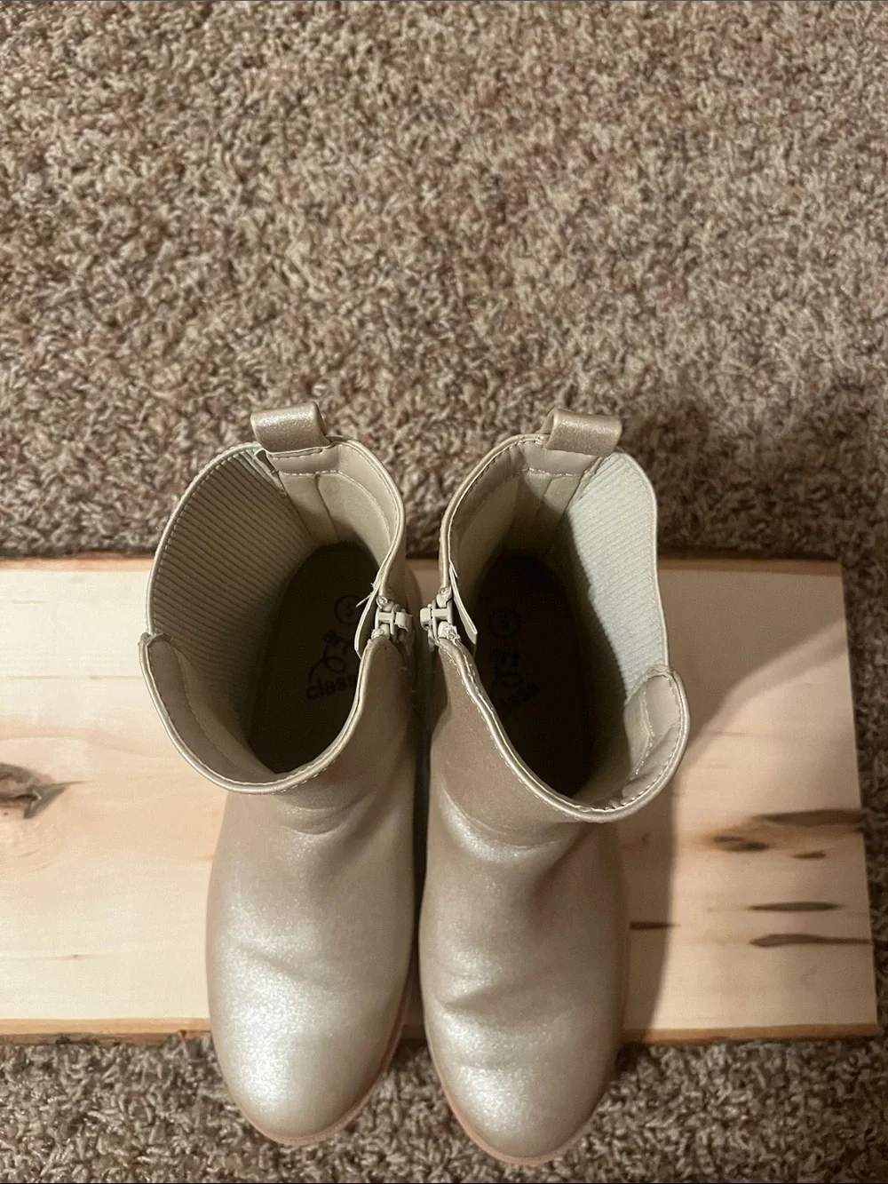 Art Class Girls Gold Shimmer Boots